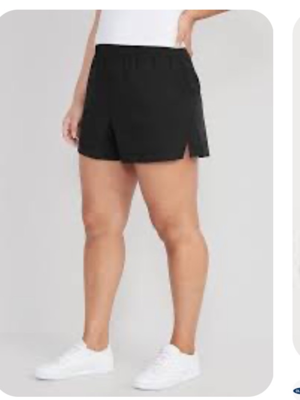 NWT Old Navy high rise 4 inch inseam stretchtech shorts black size medium